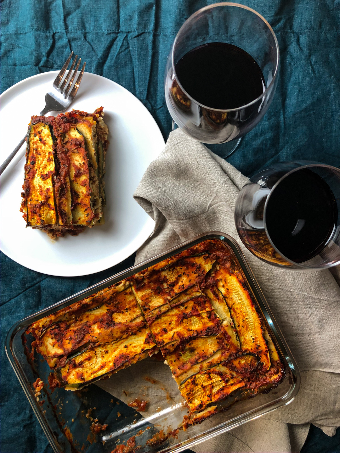 Zucchini lasagne