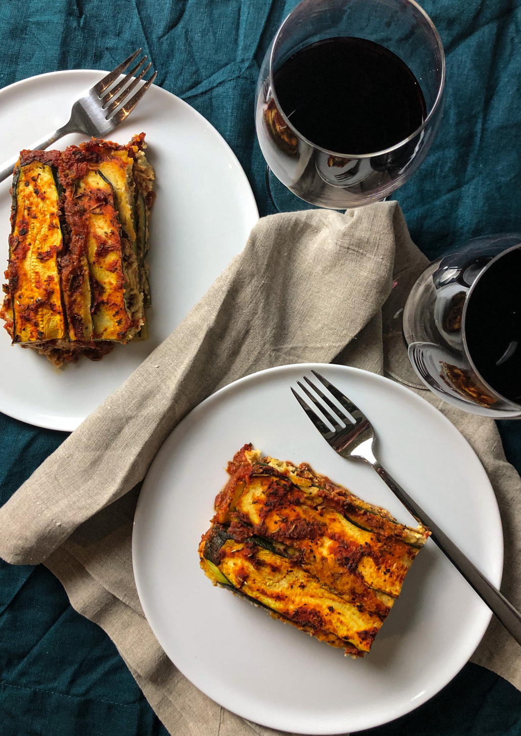 Zucchini lasagne