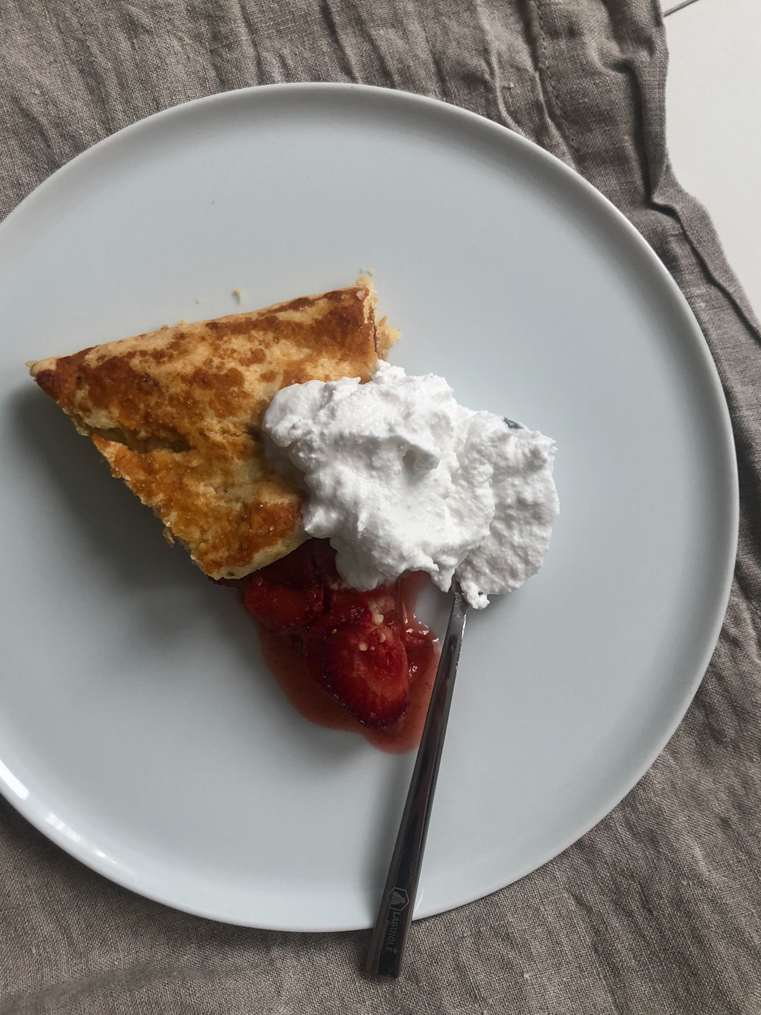 strawberry almond galette